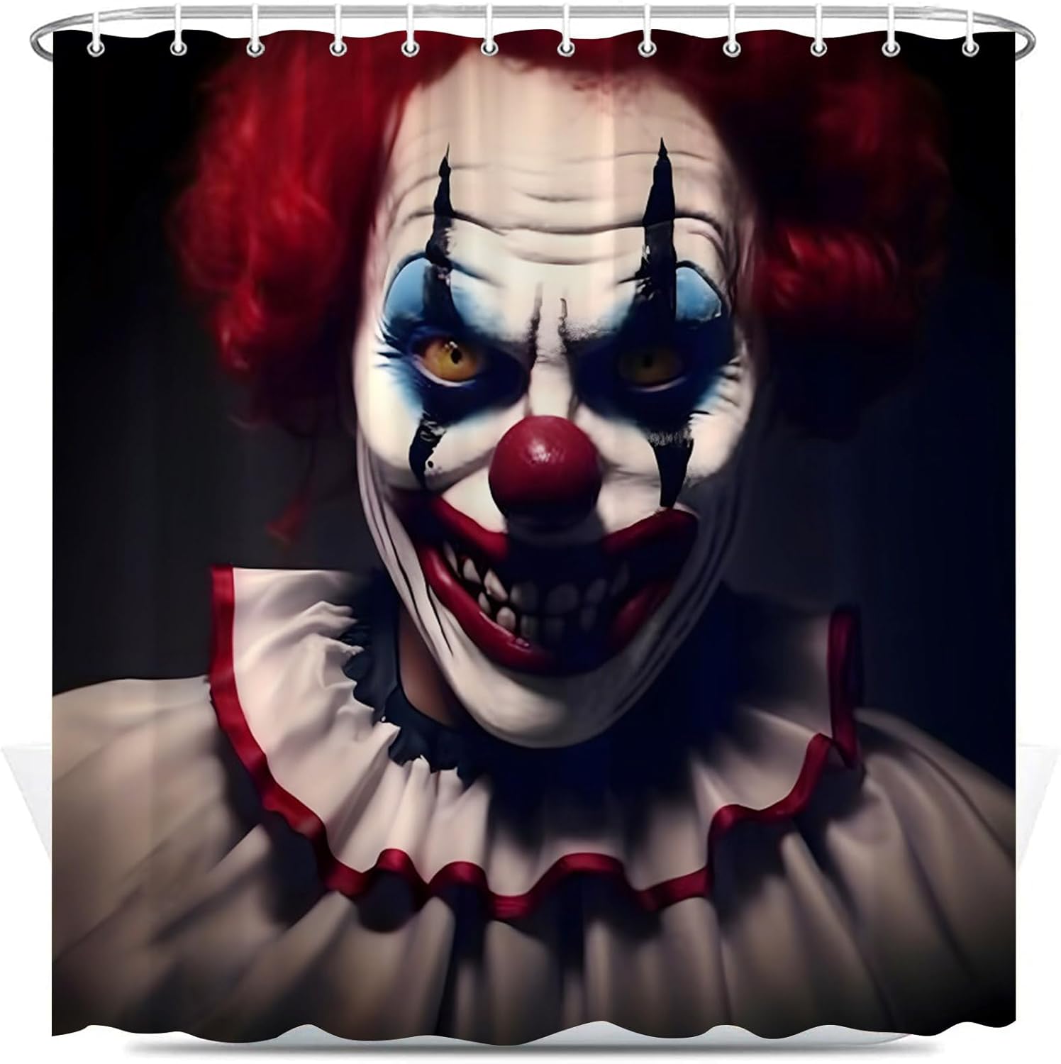 Spooky Clown Bathroom Curtain Set