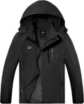 Mens Rain Jacket Waterproof with Hooded Hiking Coat - Lightweight