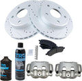 TRQ Front Brake Pad & Rotor Kit for Dodge and Mitsubishi Vehicles