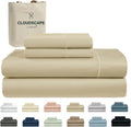 Cloud Scape Linen 100% Egyptian Cotton King Sheets Set - 1000 TC Linen