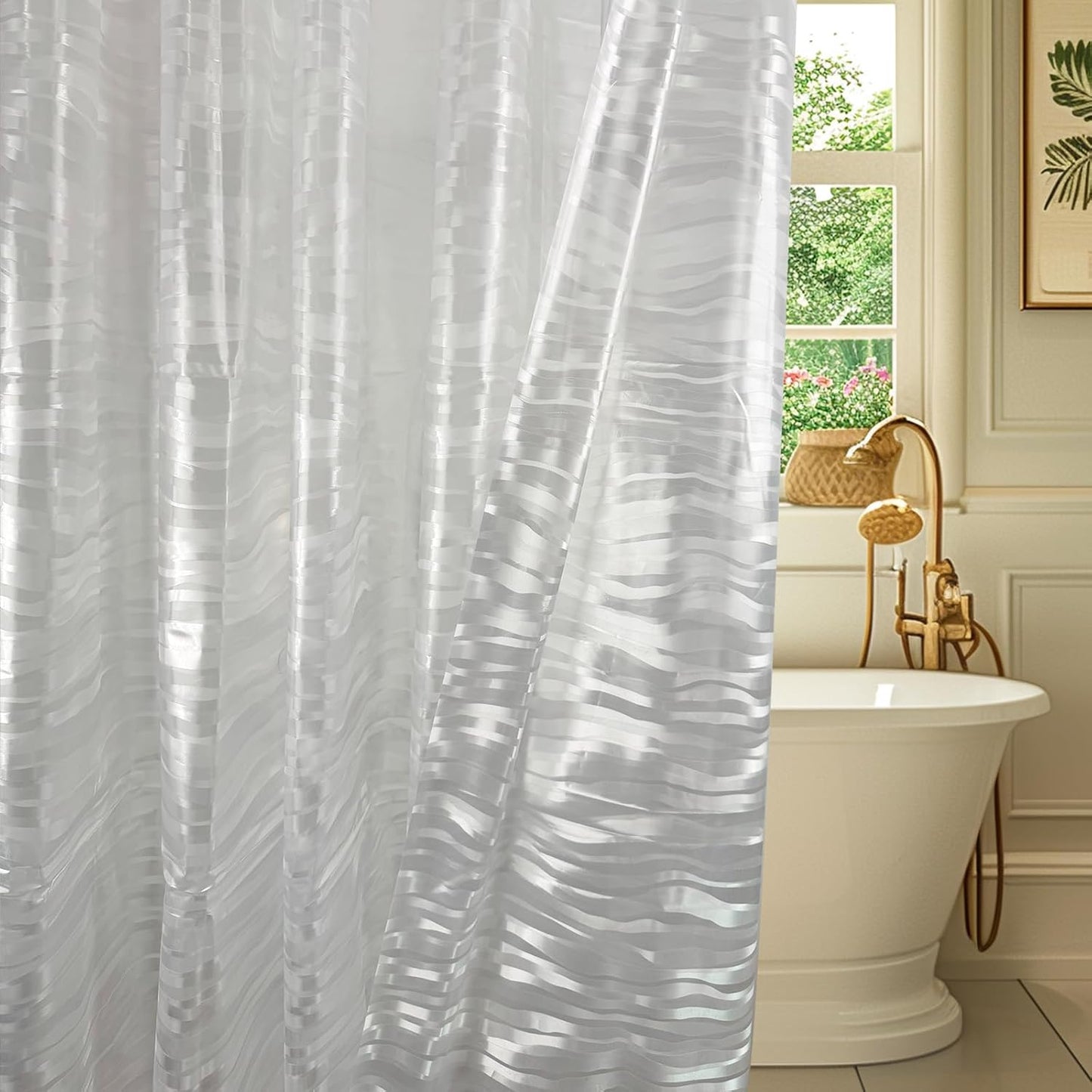Waterproof PEVA Shower Liner, Design Pattern, 70x72