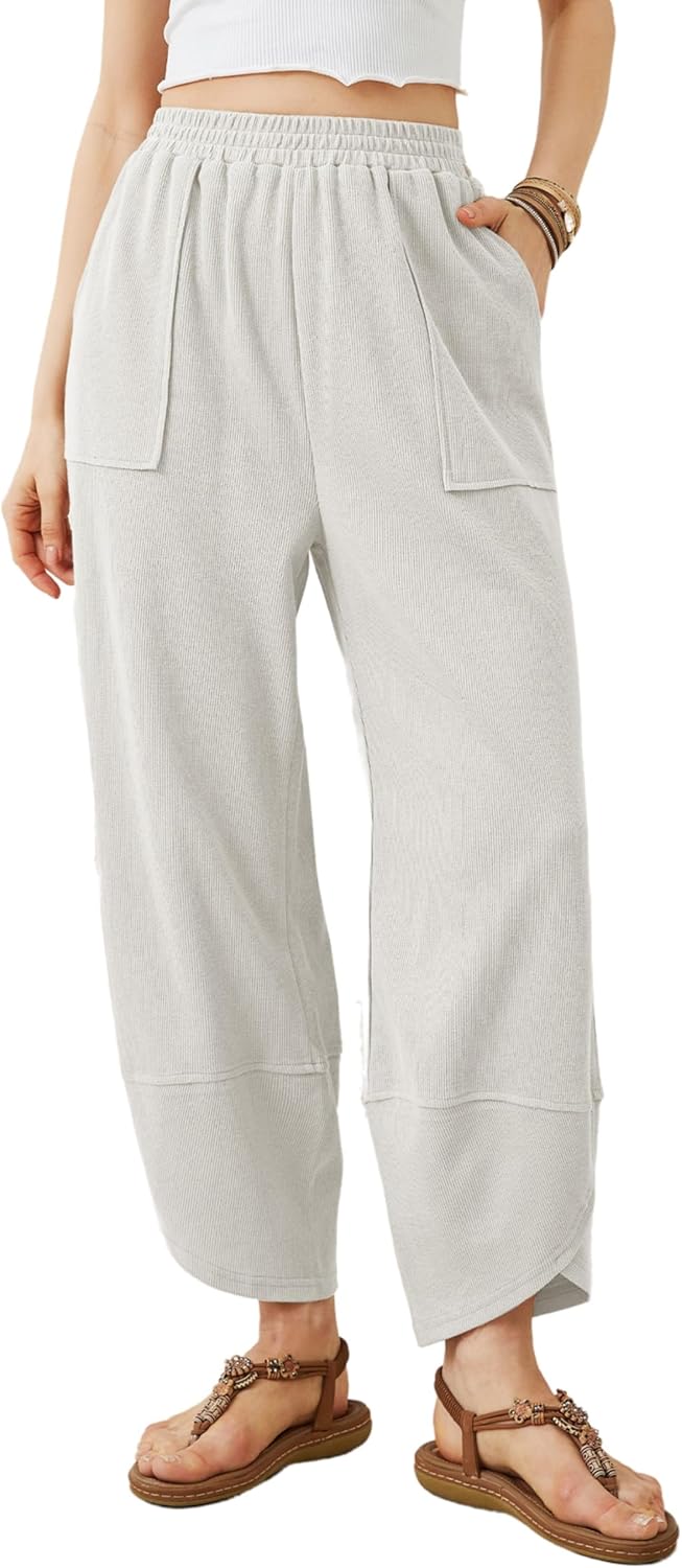 Xiaoxuemeng Womens Baggy Wide Leg Pants for Casual Comfort