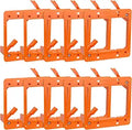 2 Gang Low Voltage Mounting Bracket 10 Pack - Backless PVC Mount