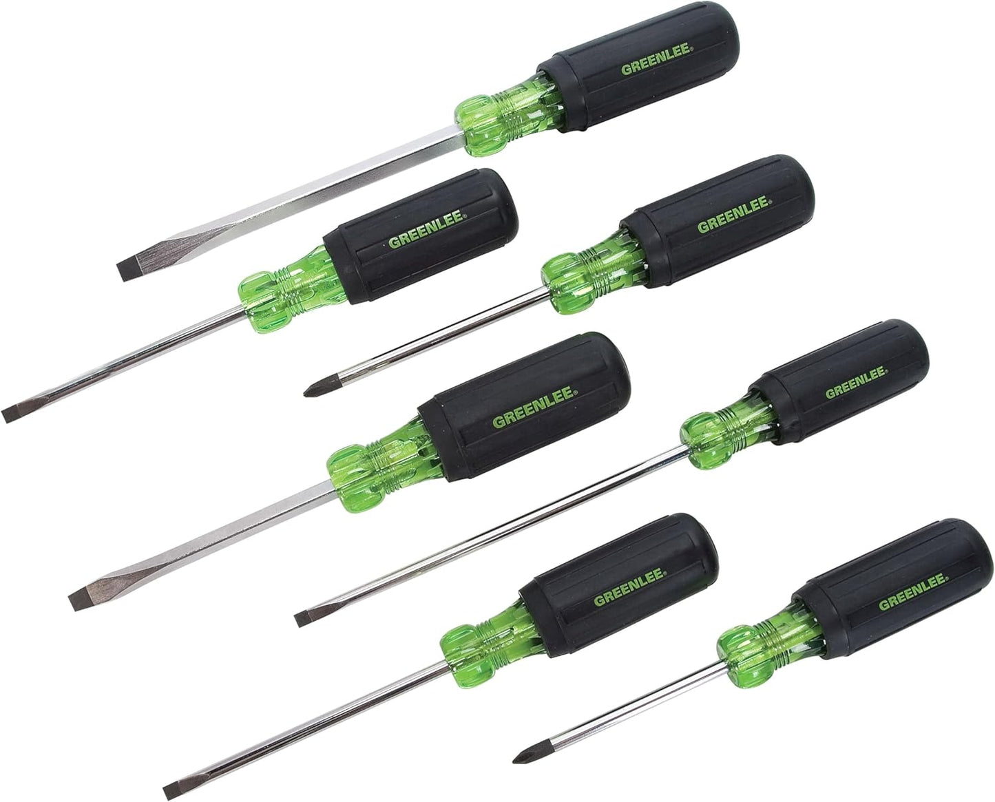 Greenlee 7-Piece Screwdriver Set with Comfortable Grips