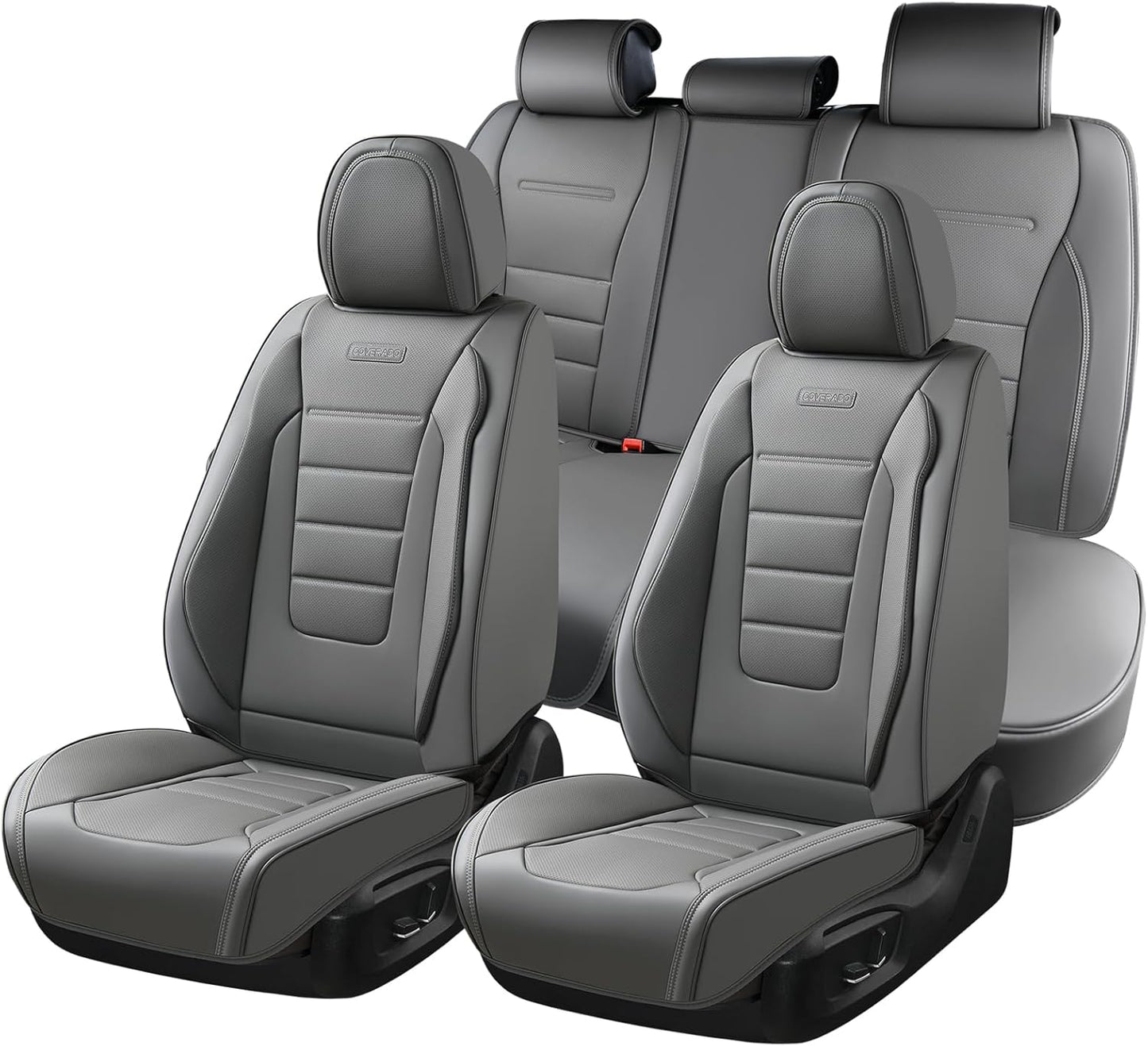 Coverado Seat Covers Full Set - Stylish Waterproof Protection
