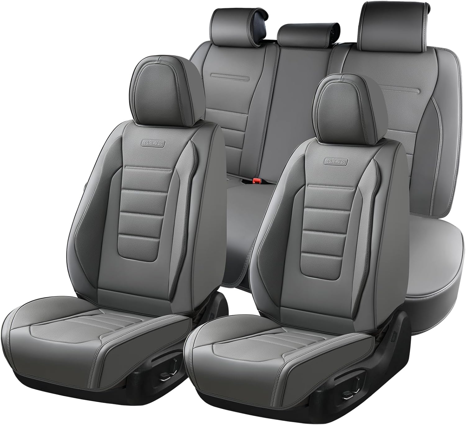 Coverado Seat Covers Full Set - Stylish Waterproof Protection