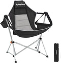 Hammock Chair with Footrest - Portable Folding Camping Rocker