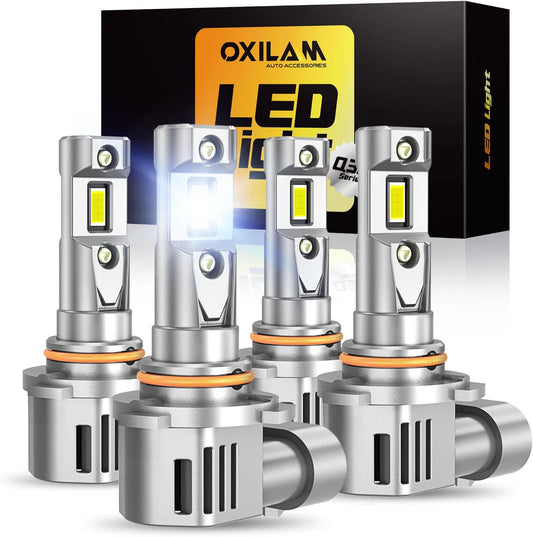 OXILAM 9005 9006 LED Bulb Combo: Ultra-Bright 80000LM Lighting