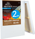 PHOENIX 30x40 in 2 Pack Gallery Canvas - Extra Large Pre-Stretched Set