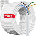 MEIPEK 500ft Cat 6 Outdoor Ethernet Cable: Heavy Duty, Waterproof for Router Gaming