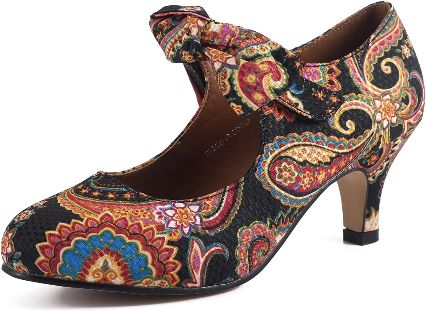 Stylish Bow Heels for Women - Mary Jane Kitten Heel Pumps