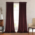Roslynwood Ruby Wine Velvet Curtains 84 in - Blackout Thermal Panels
