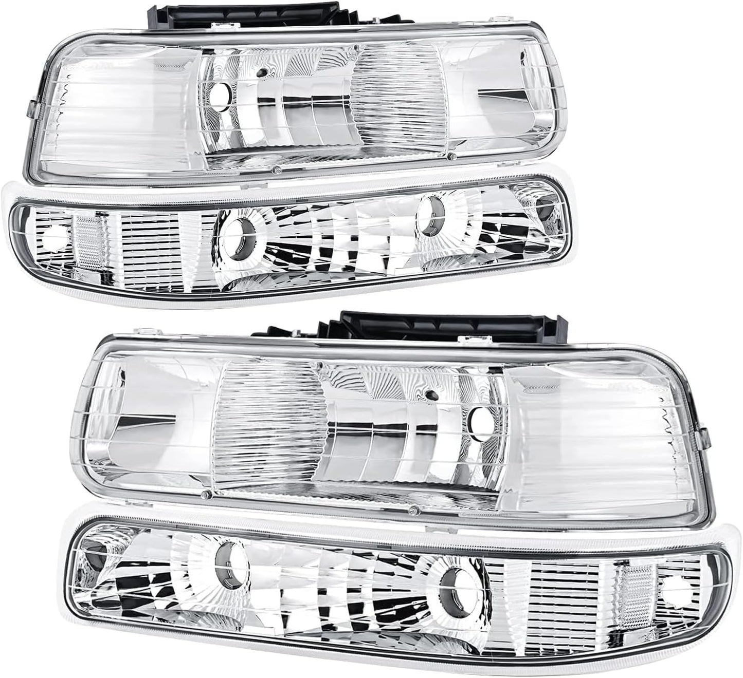 Headlights Assembly for 99-02 Chevy Silverado & 00-06 Tahoe
