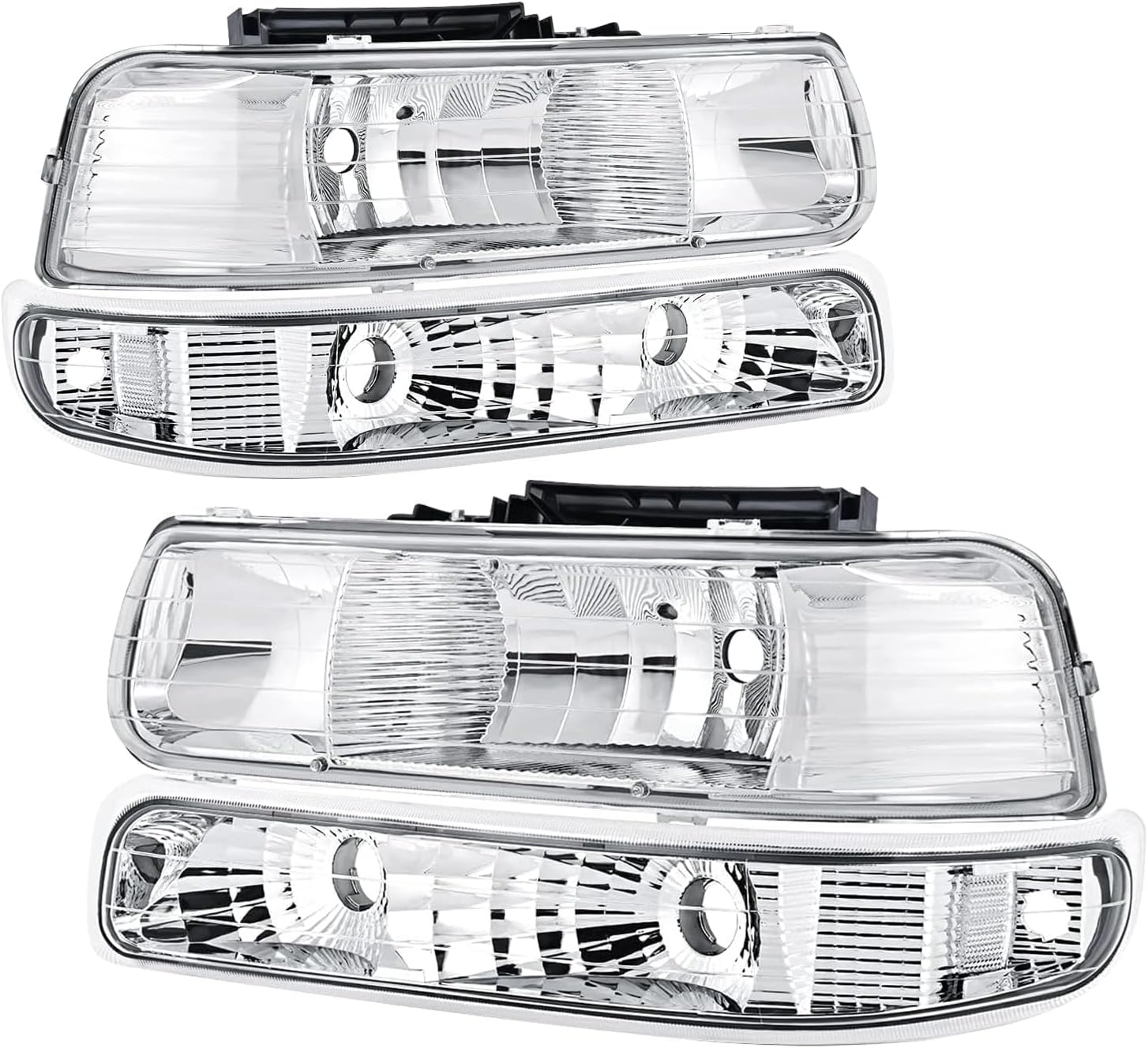 Headlights Assembly for 99-02 Chevy Silverado & 00-06 Tahoe