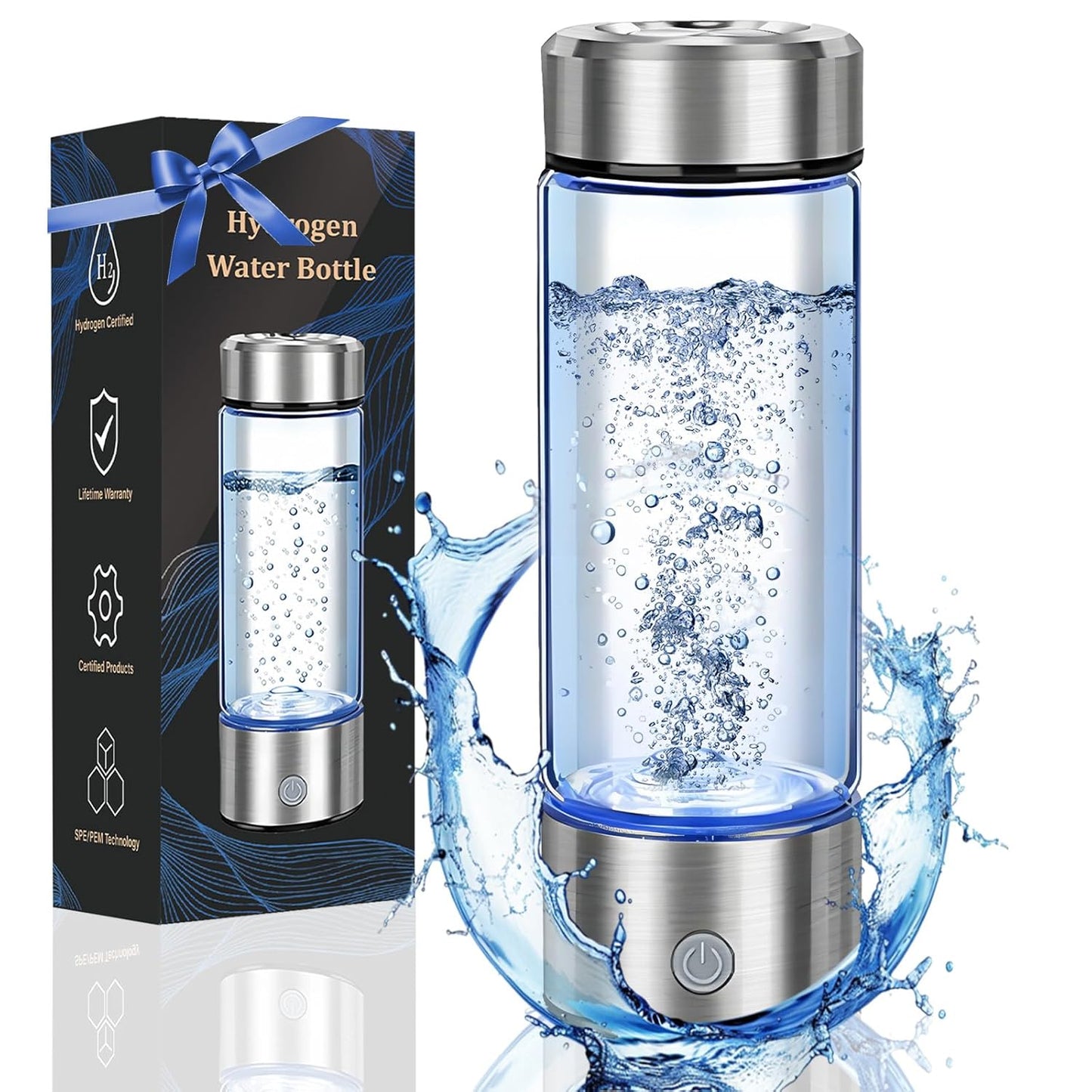 Hydrogen Water Bottle Generator for Health and Wellness Gifts