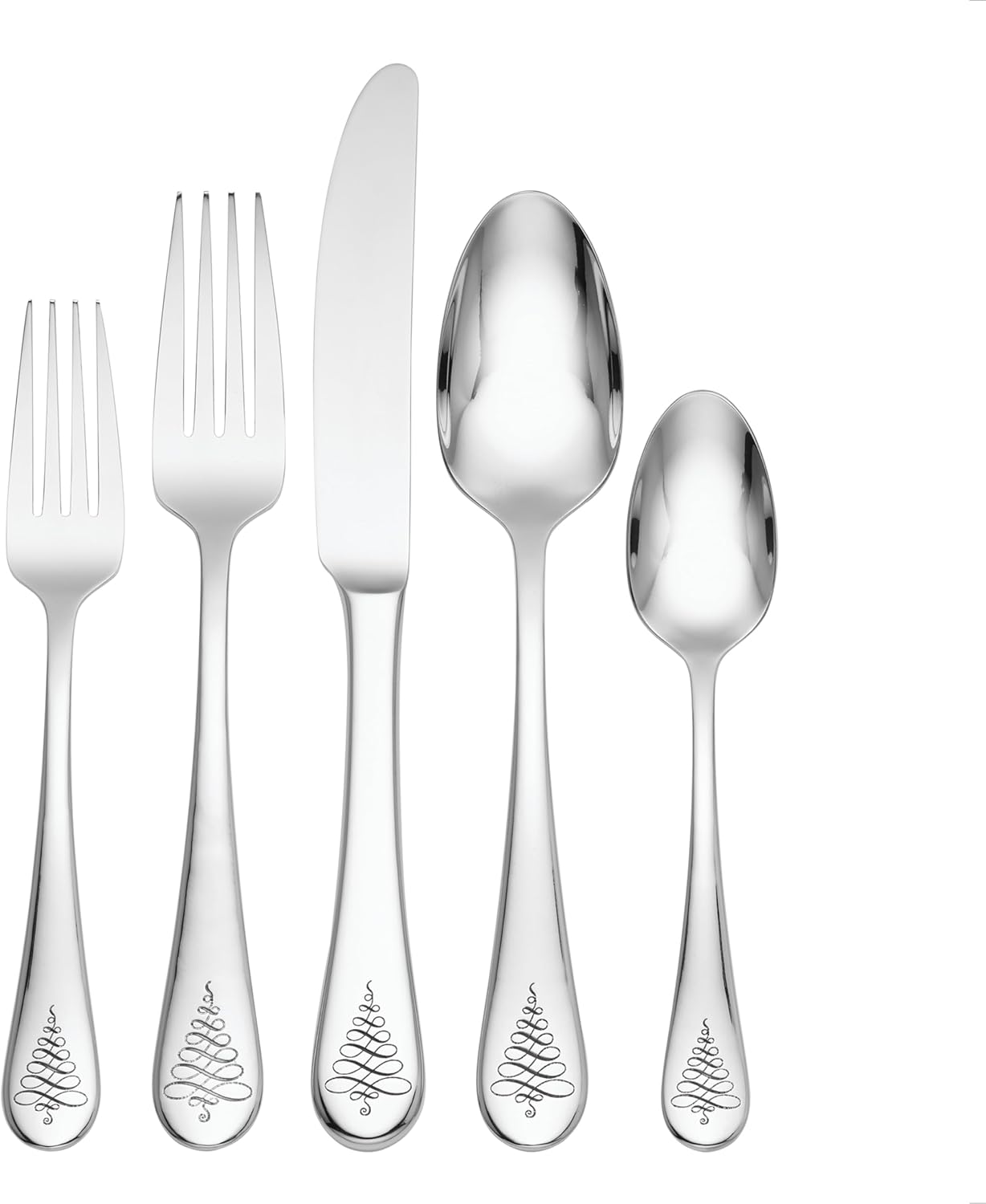 Lenox 65-Piece Flatware Set for 12 with Mirror Finish
