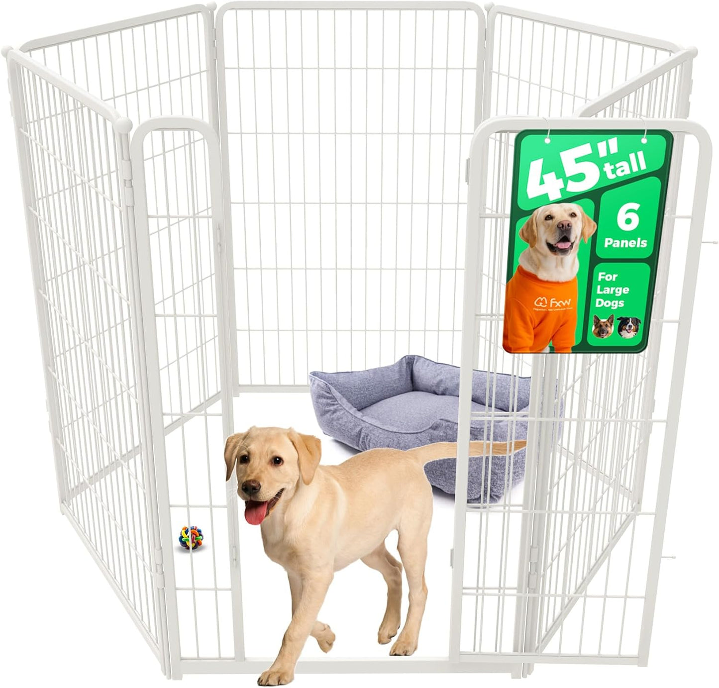 FXW Homeplus Unleashed Indoor Dog Playpen for Large Dogs