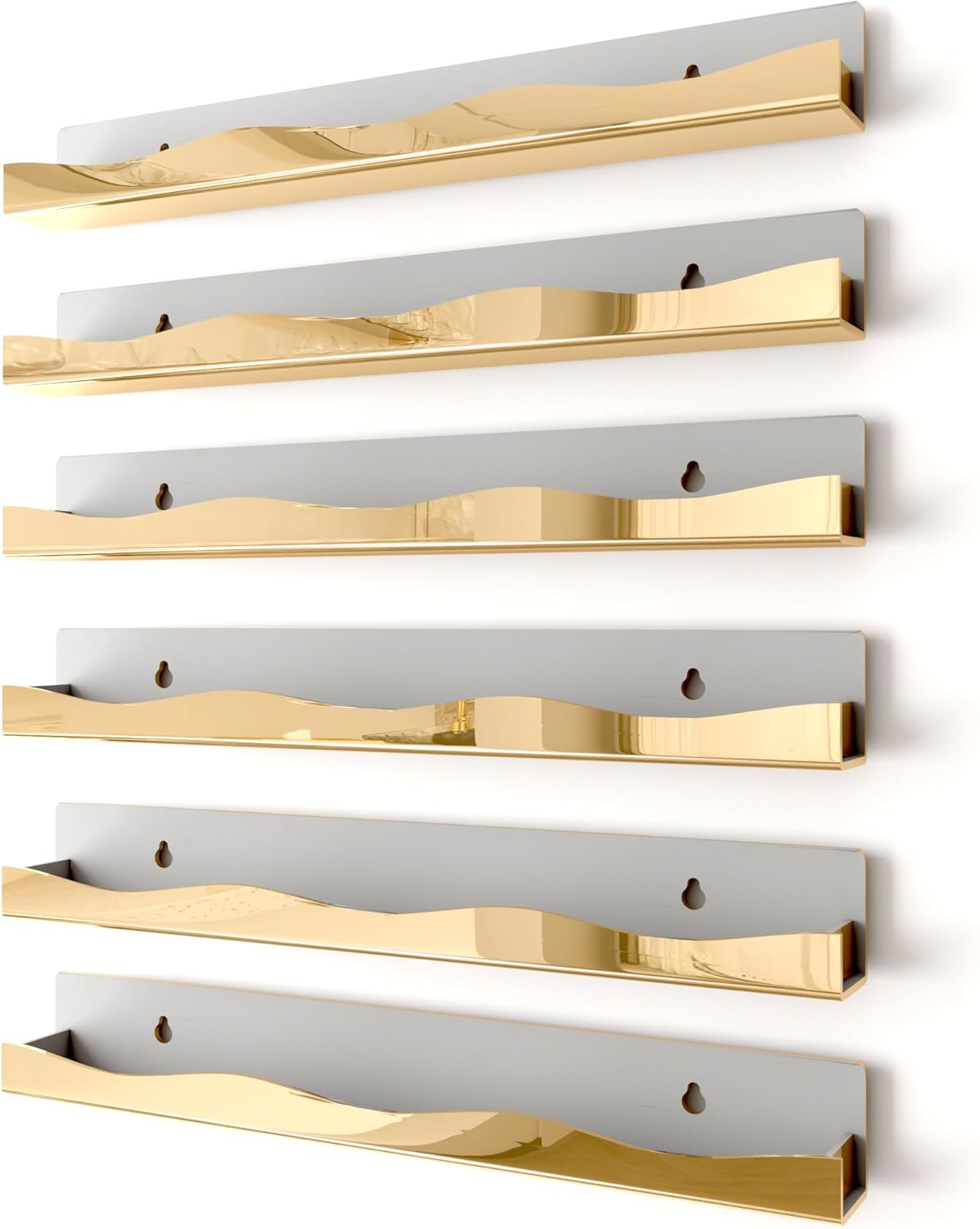 YMVV Wall-Mounted Nail Polish Organizer Rack for Small Spaces
