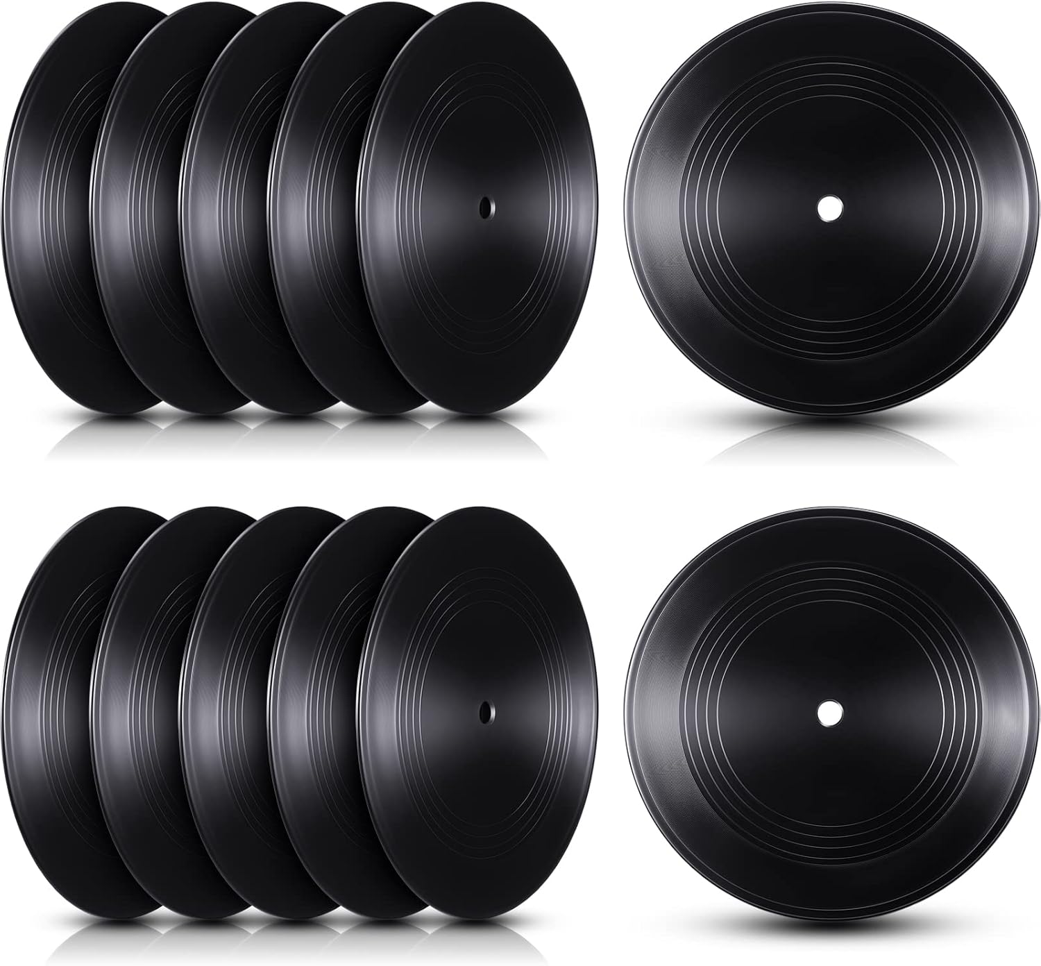 48 Pieces Blank Vinyl Records for Room Wall Aesthetic Decor