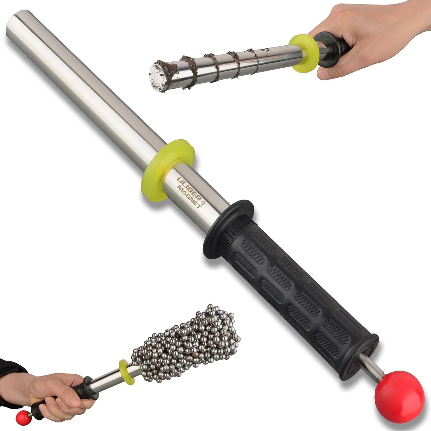 ULIBERMAGNET Magnetic Pickup Tool for Heavy Duty Metal Cleanup