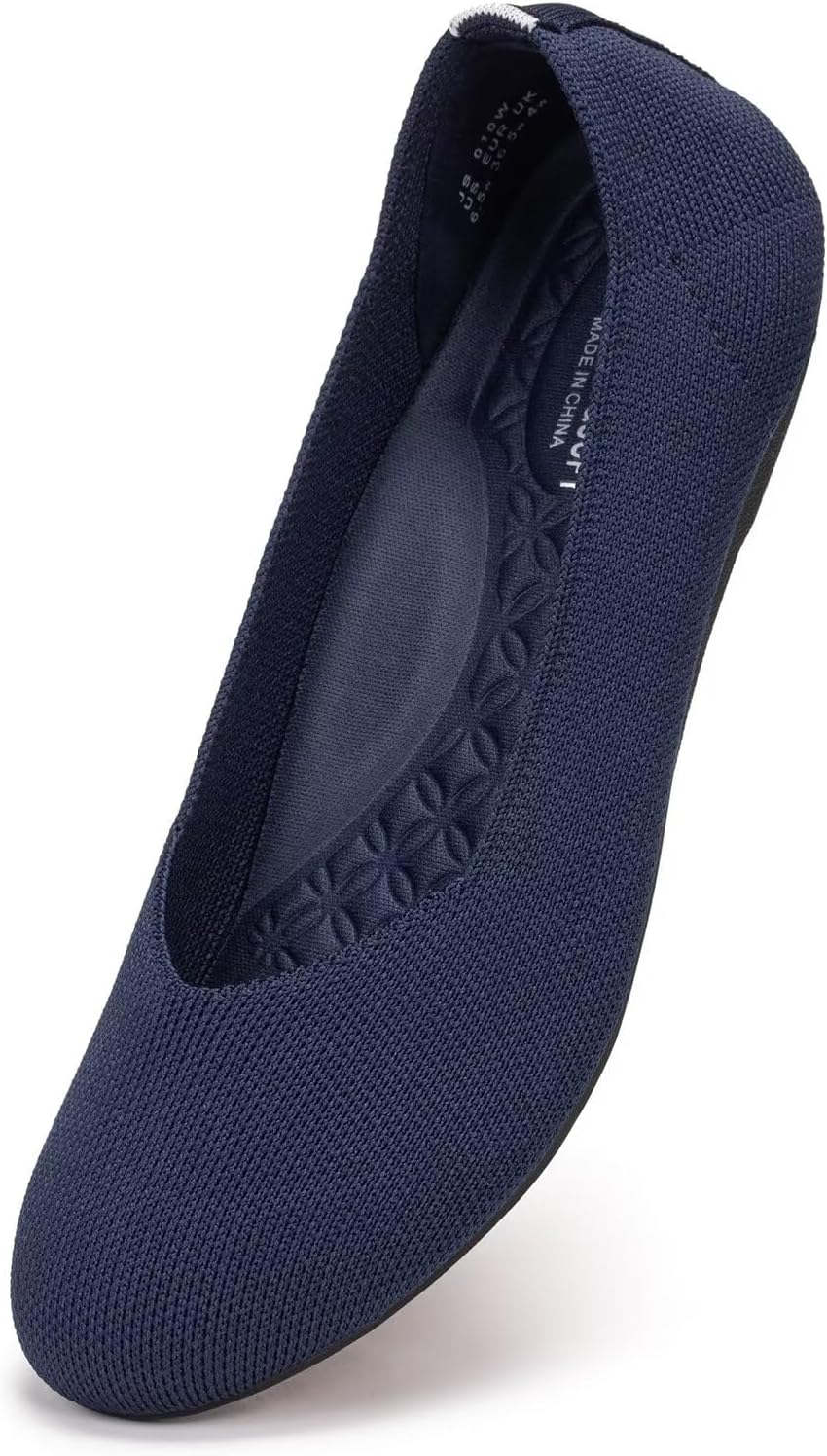 Frank Mully Women's Wide Width Flats with Arch Support Comfort