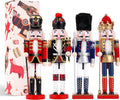 COMBIUBIU 11.8 in Wooden Nutcracker Ornament - Handmade Holiday Decor