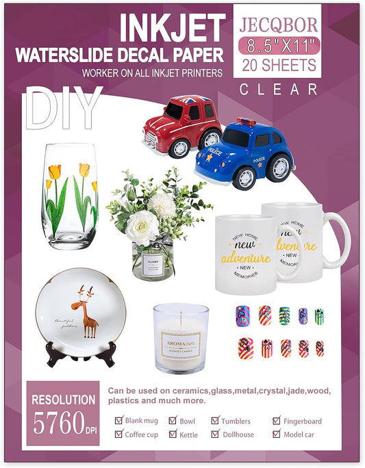 Inkjet Waterslide Decal Paper: DIY Magic!