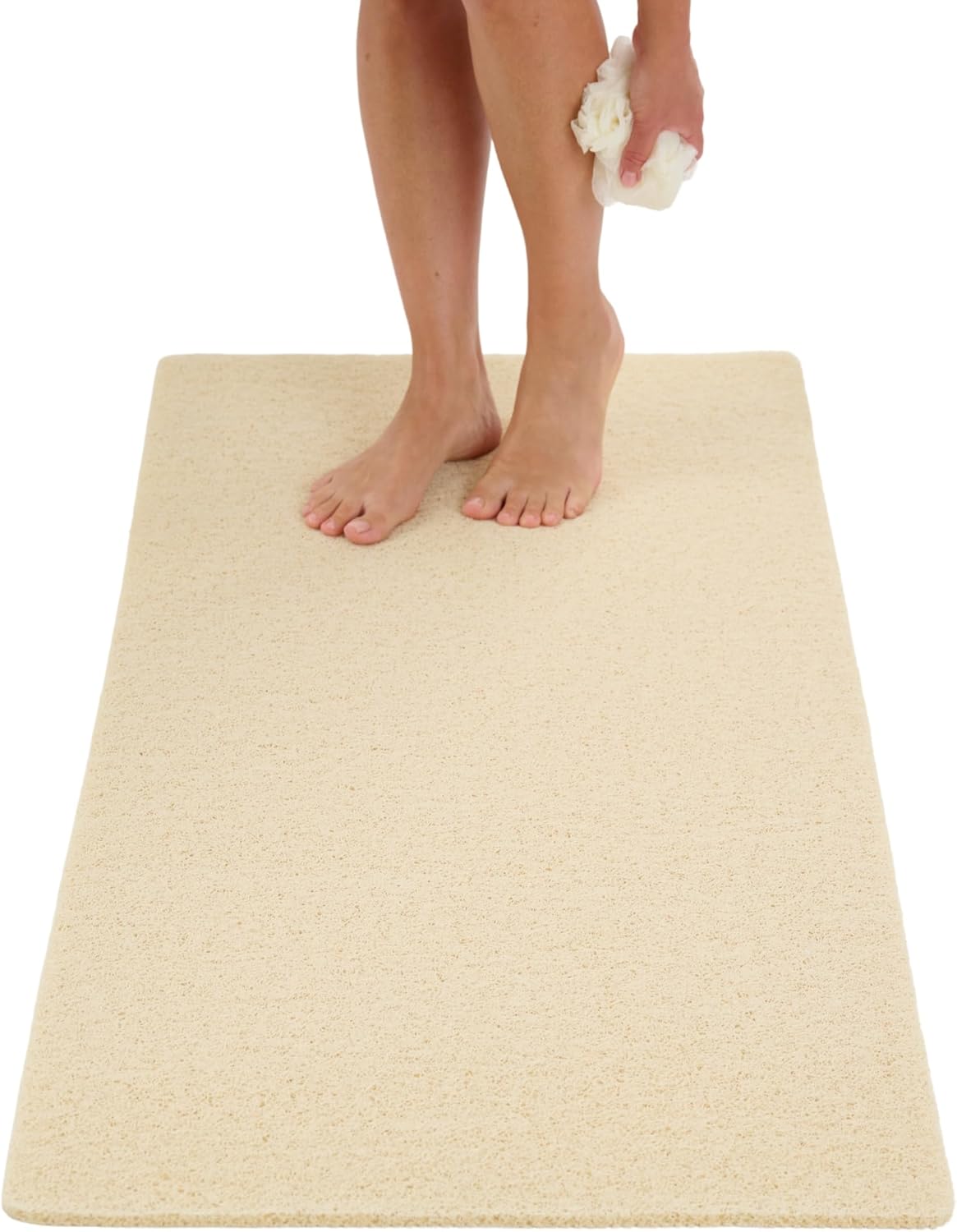Anti Slip Shower Mat - Non Slip Loofah Bath Mat for Safety