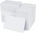 Pack of 500 White CR80 PVC Cards with Slot Punch on Short Side