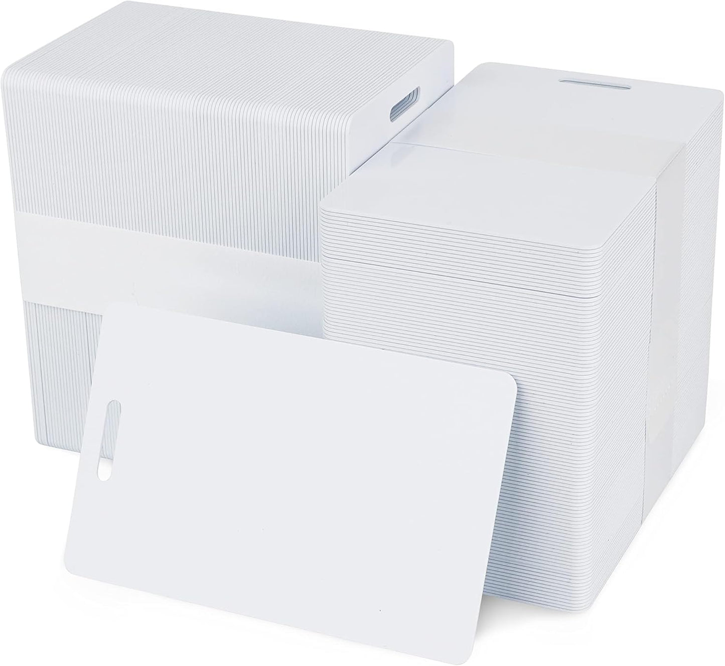 Pack of 500 White CR80 PVC Cards for ID Badges and More