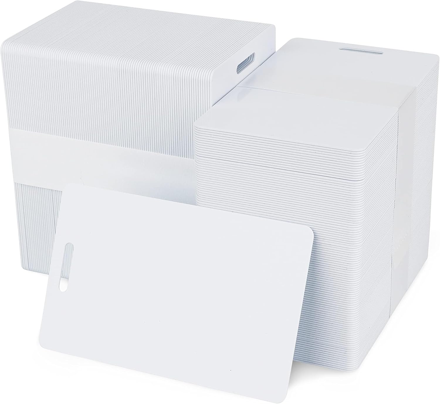 Pack of 500 White CR80 PVC Cards for ID Badges and More