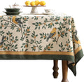 Vintage French Floral Small Square Tablecloth 55x55 in - Warbler