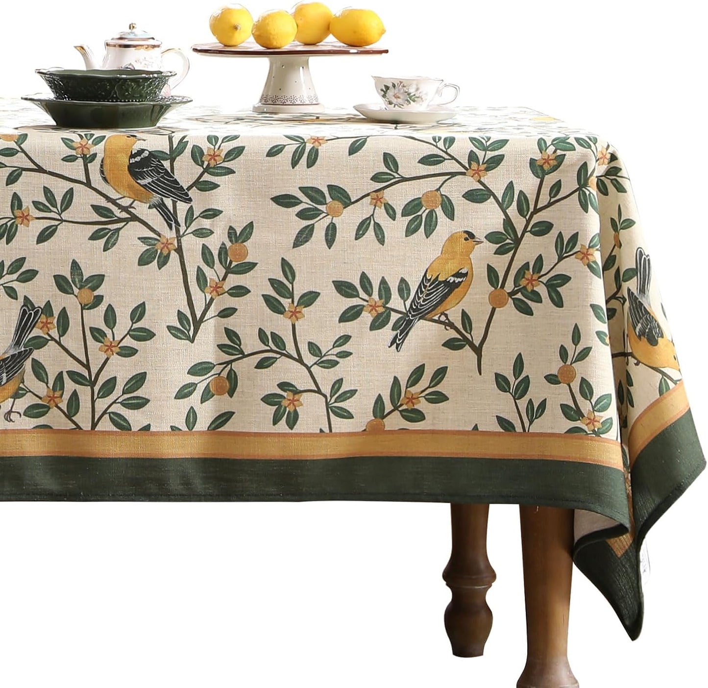 Designer Vintage Floral Small Square Tablecloth for Dining