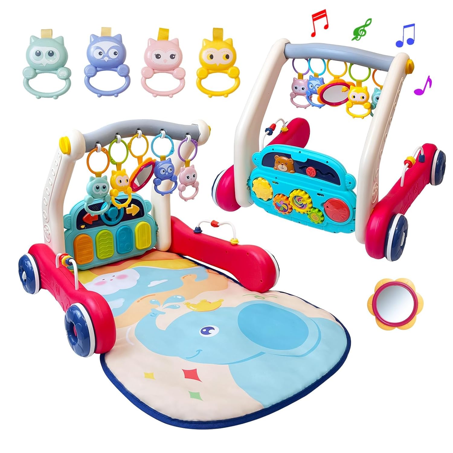 2-in-1 Baby Gym & Walker with Music & Lights - Cuterabit