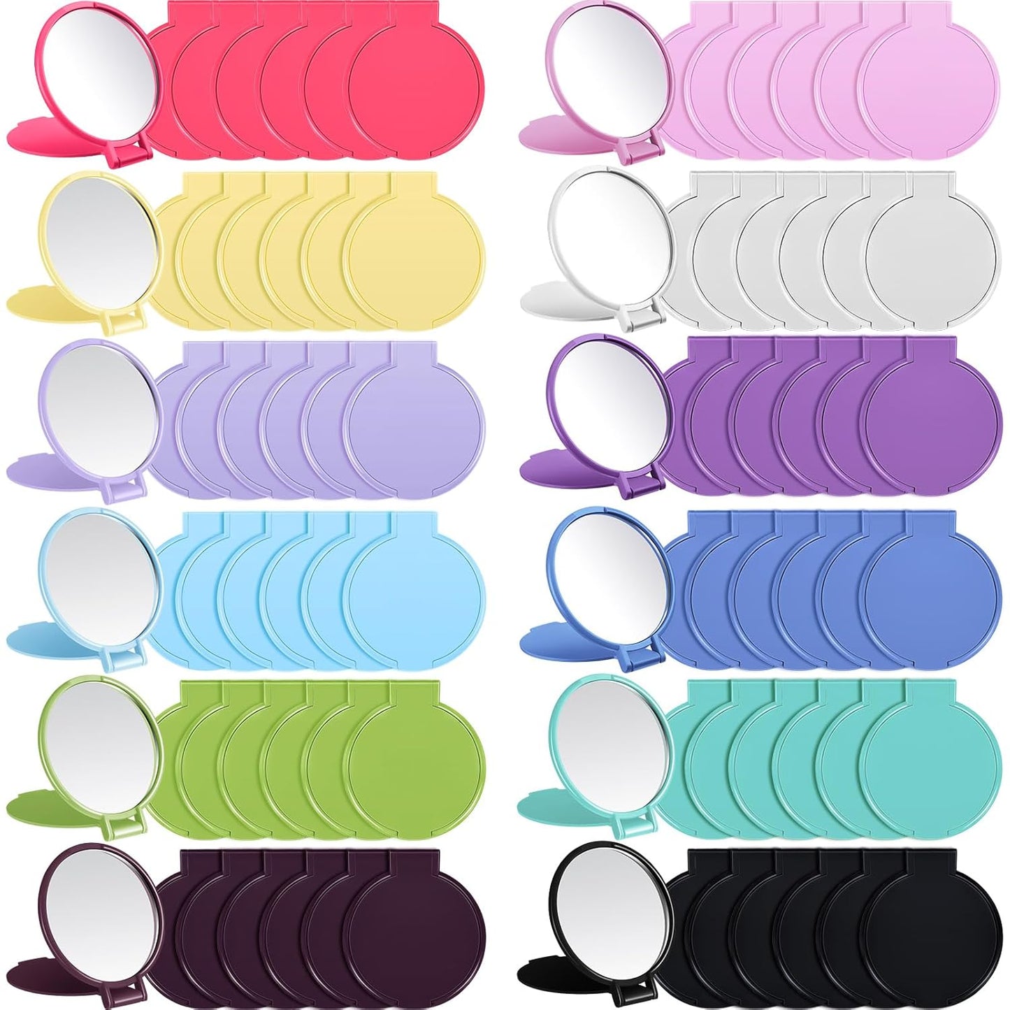 240 Pieces Compact Mirrors for Purse - Mini Vintage Folding Mirrors