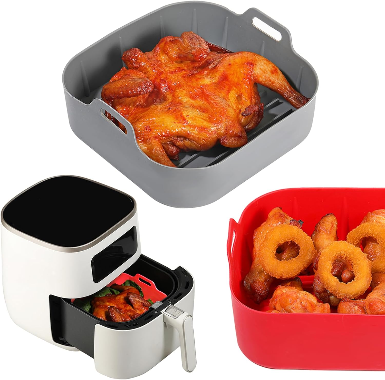 Non-Stick Silicone Liners - Foopama Air Fryer Upgrade
