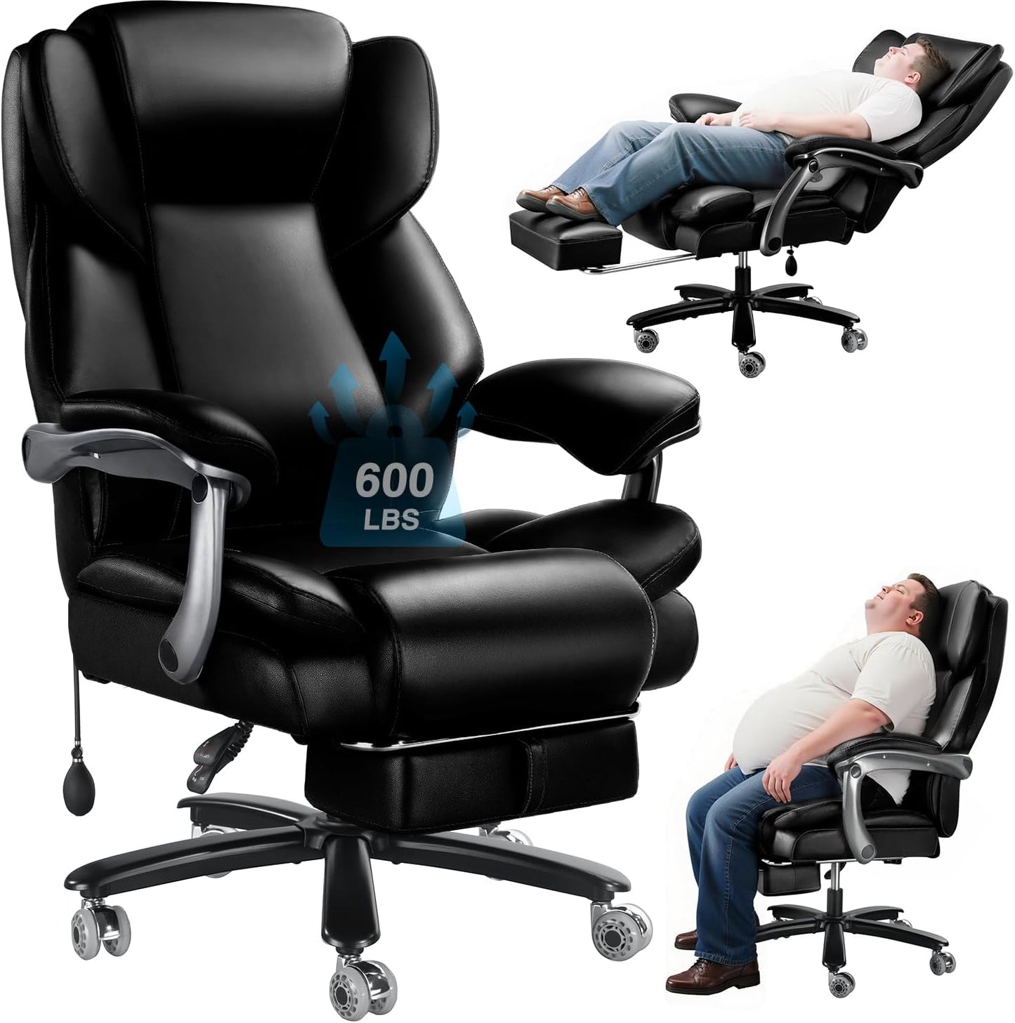 600lbs Big and Tall Office Chair for Heavy People Comfort