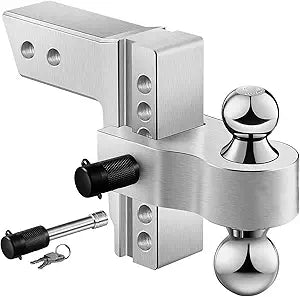 Adjustable Aluminum Trailer Hitch for 2-inch Receiver, 12,500 lbs