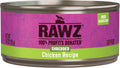 Rawz Natural Shredded Canned Cat Wet Food - Real Chicken, High