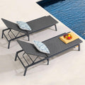 Patiorama Patio Chaise Lounge Set of 2 - Adjustable Outdoor Recliners