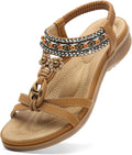 Littleplum Womens Sandals Arch Support Summer Beach Sandals Jewelry