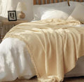 100% Organic Muslin Cotton 90x90 Queen Blanket - Lightweight