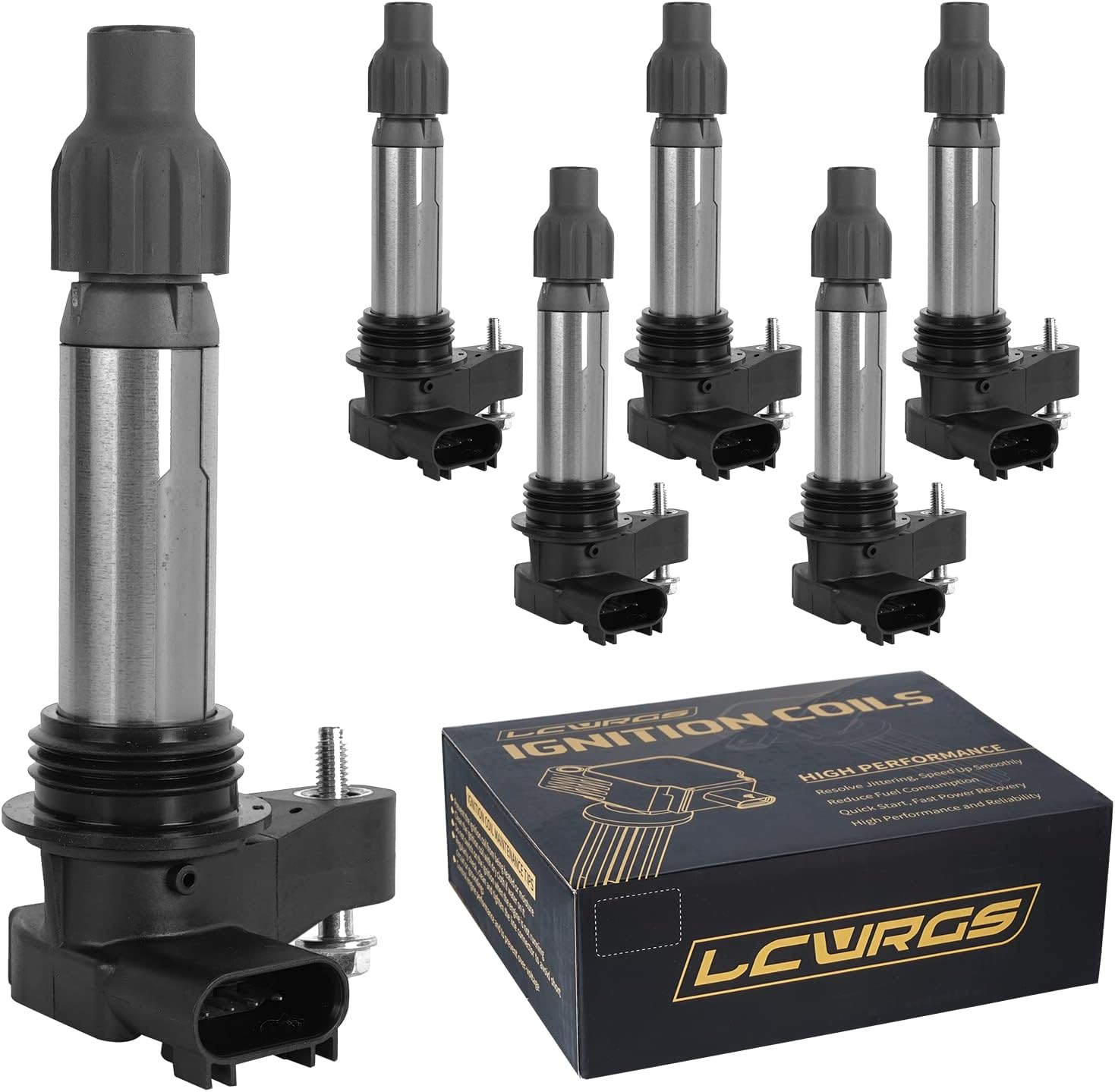 Set of 6 Ignition Coils for Buick Enclave GMC Acadia Terrain