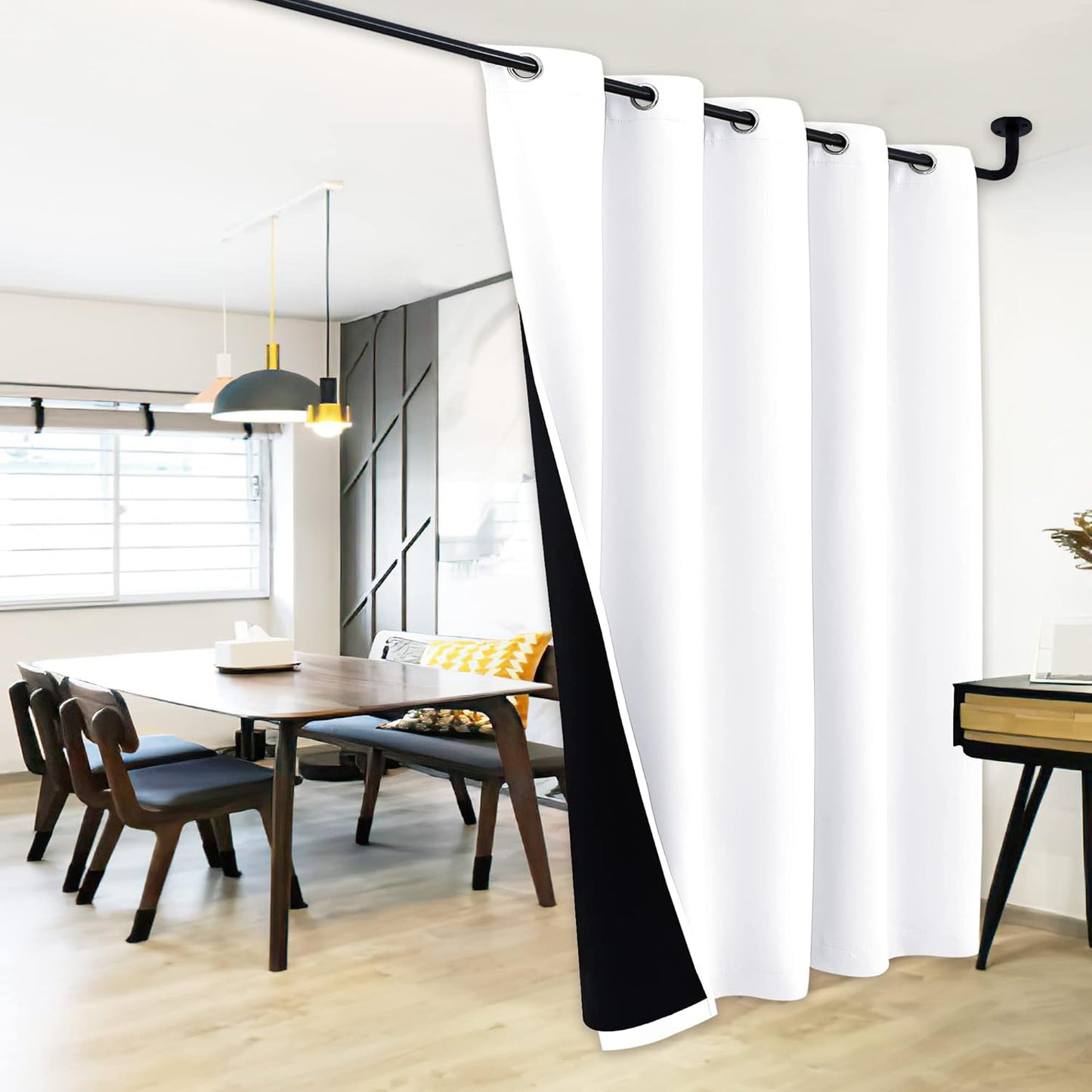 NICETOWN Room Divider Curtain Screen for Thermal Blackout Needs