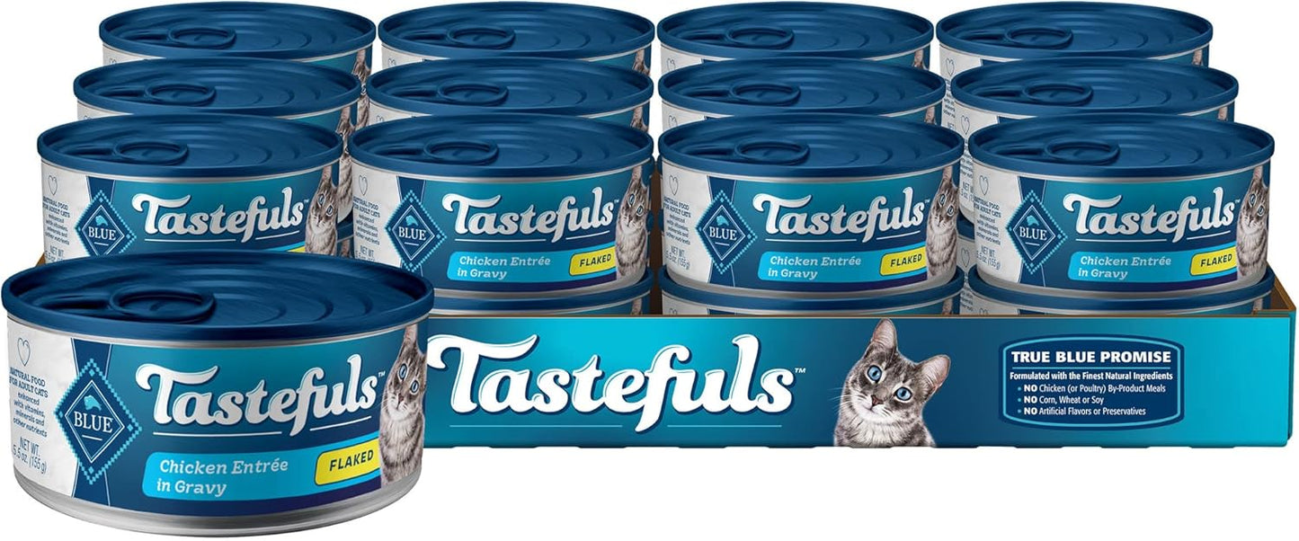 Blue Buffalo Tastefuls Natural Flaked Wet Cat Food for Cats