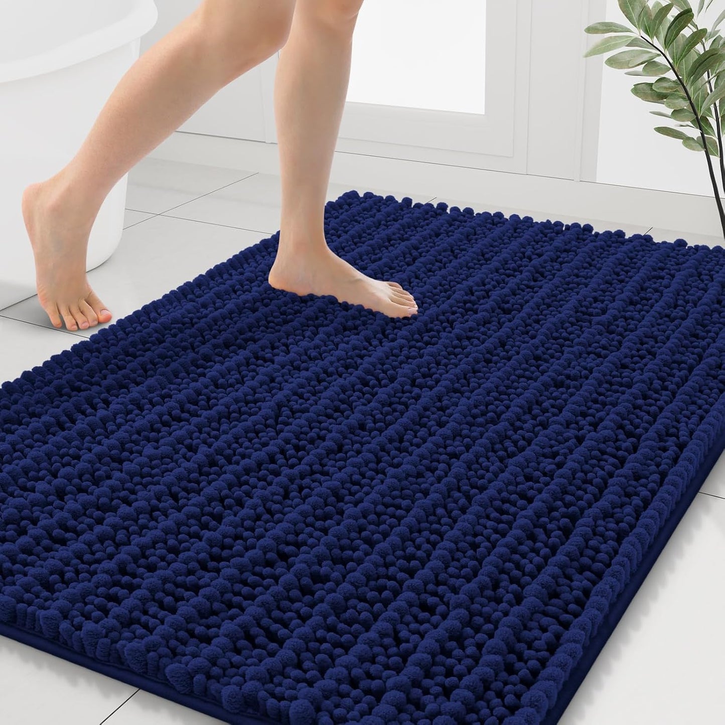 Smiry Bathroom Rugs Mat 40x32 - Soft Absorbent Non-Slip Mats