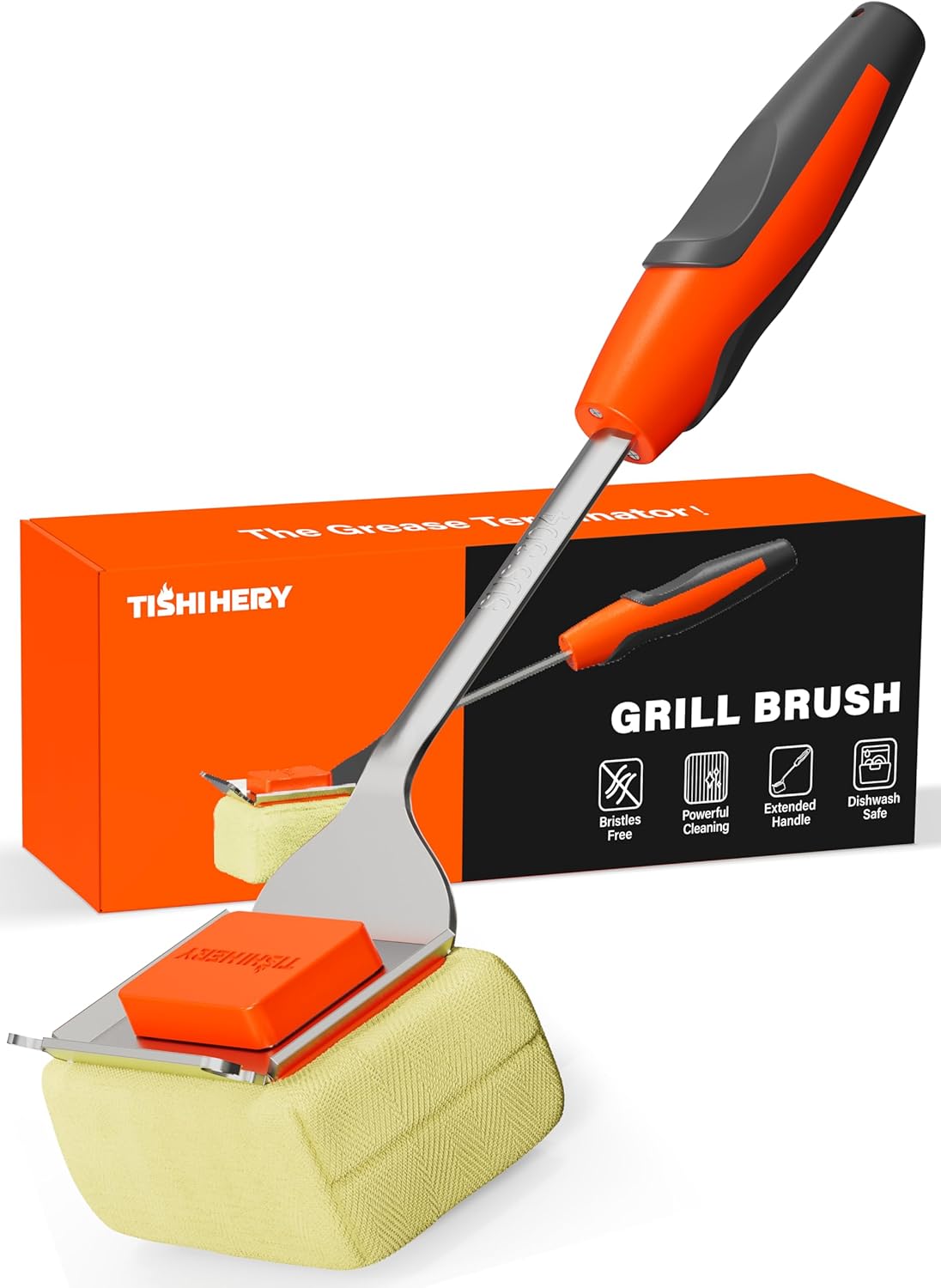 Bristle Free Grill Brush for Safe and Effective BBQ Cleaning