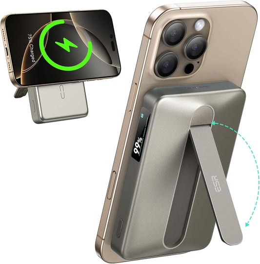 ESR MagSafe Power Bank with Kickstand and 10,000mAh Capacity