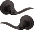 Kwikset Tustin Entry Door Handle Set with Lock and Key for Security