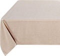 Beige Linen-look Tablecloth 54x54 in - Versatile Cover